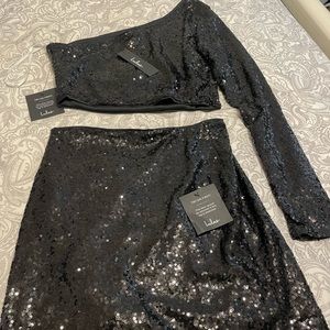 Lulu’s Off Shoulder Top and Skirt